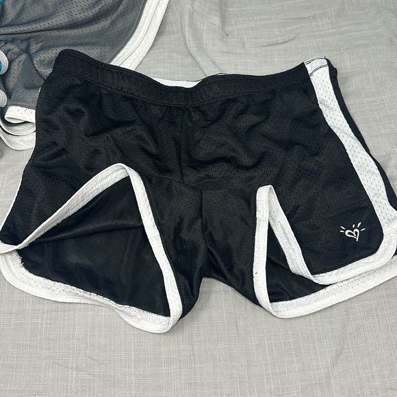 Justice girls 16 3 pairs blue gray black athletic shorts - Picture 5 of 7